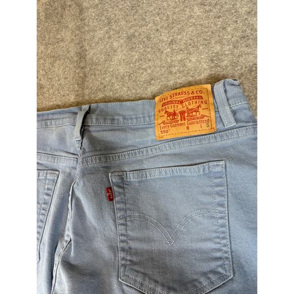 VINTAGE 90s Levis 550 Jeans Womens Size 18 Blue Denim Relaxed Fit Tapered Leg - Picture 6 of 8